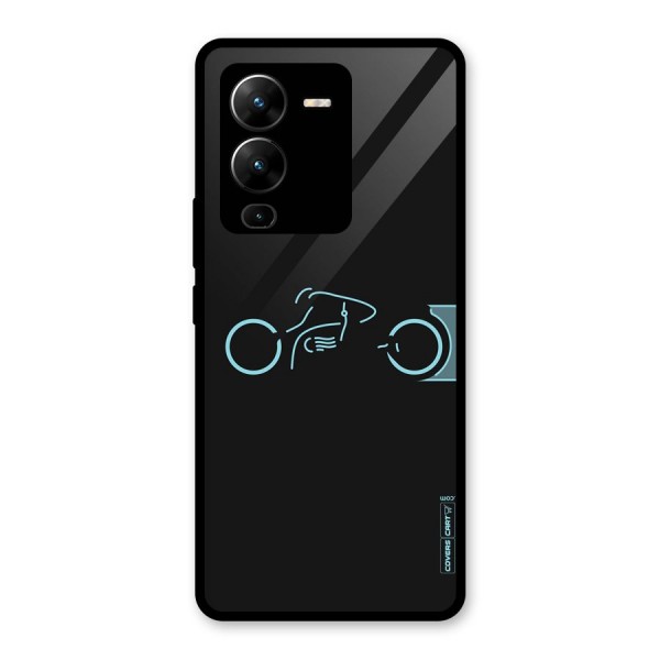 Blue Ride Glass Back Case for Vivo V25 Pro