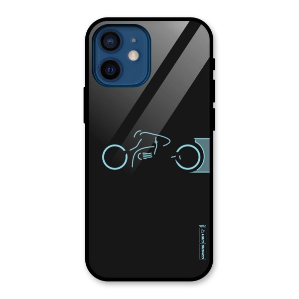 Blue Ride Glass Back Case for iPhone 12 Mini