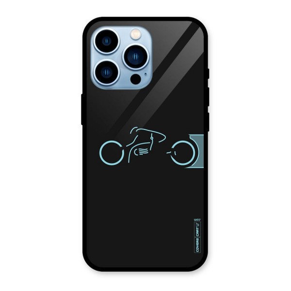 Blue Ride Glass Back Case for iPhone 13 Pro