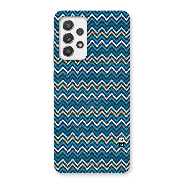 Blue Shades Chevron Pattern Back Case for Galaxy A52