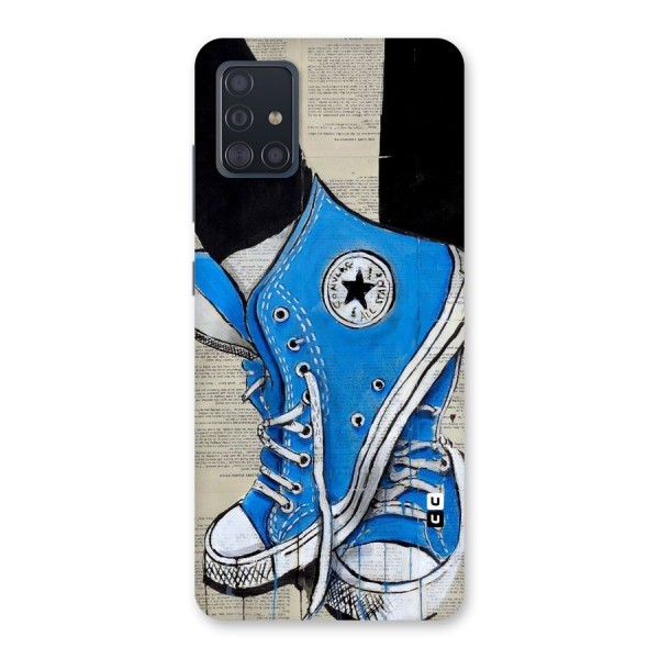 Blue Shoes Back Case for Galaxy A51