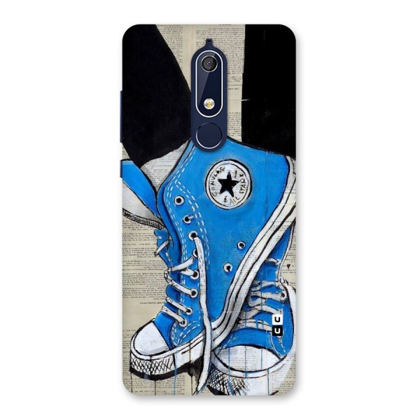 Blue Shoes Back Case for Nokia 5.1