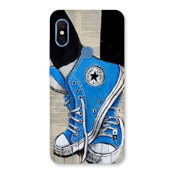 Blue Shoes Back Case for Redmi Note 6 Pro