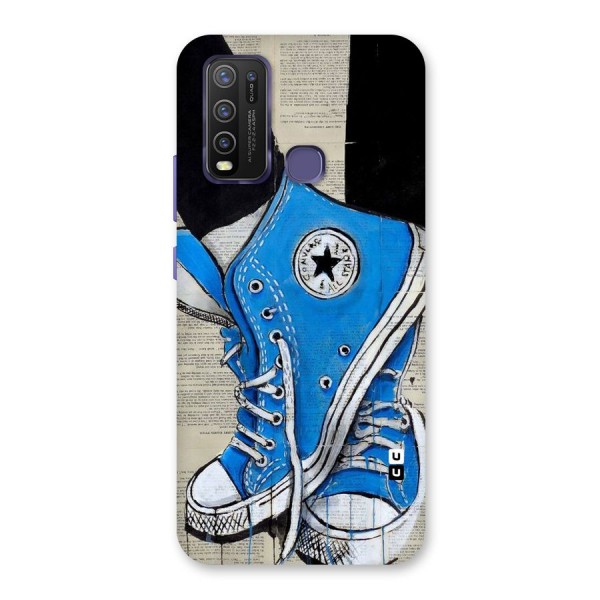 Blue Shoes Back Case for Vivo Y30