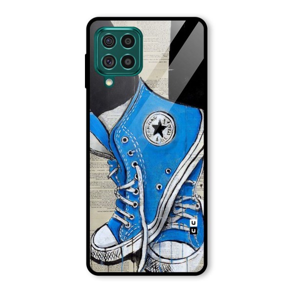 Blue Shoes Glass Back Case for Galaxy F62