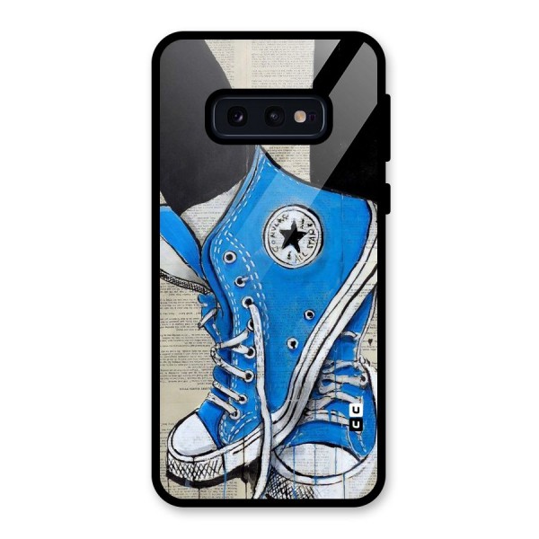 Blue Shoes Glass Back Case for Galaxy S10e