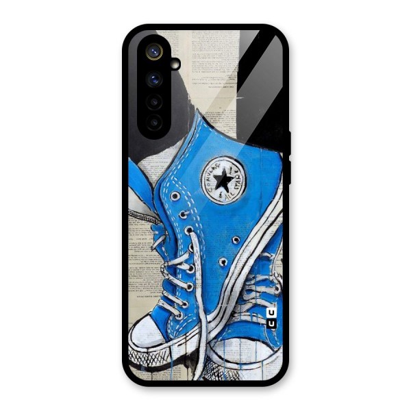 Blue Shoes Glass Back Case for Realme 6