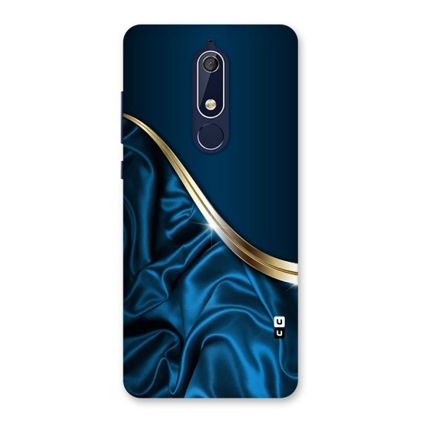 Blue Smooth Flow Back Case for Nokia 5.1