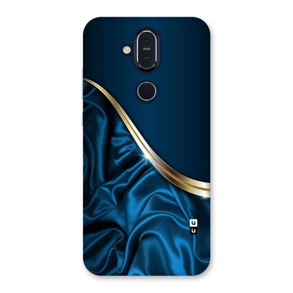 Blue Smooth Flow Back Case for Nokia 8.1