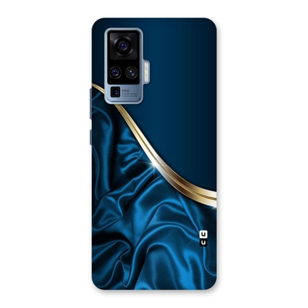 Blue Smooth Flow Back Case for Vivo X50 Pro