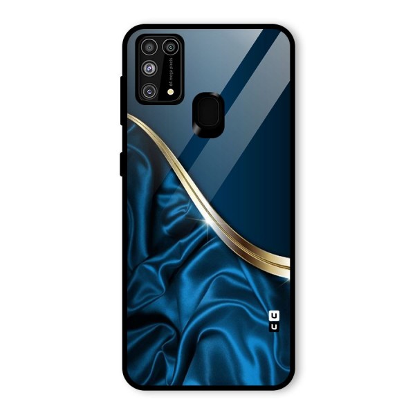 Blue Smooth Flow Glass Back Case for Galaxy M31