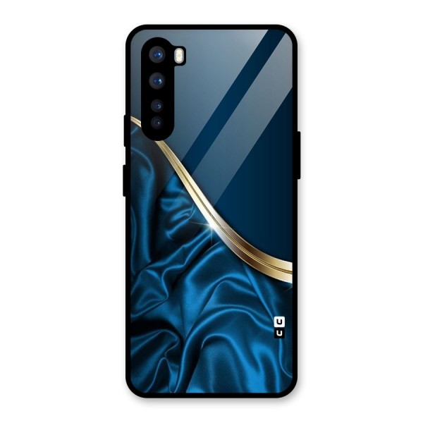 Blue Smooth Flow Glass Back Case for OnePlus Nord