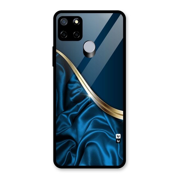 Blue Smooth Flow Glass Back Case for Realme C12