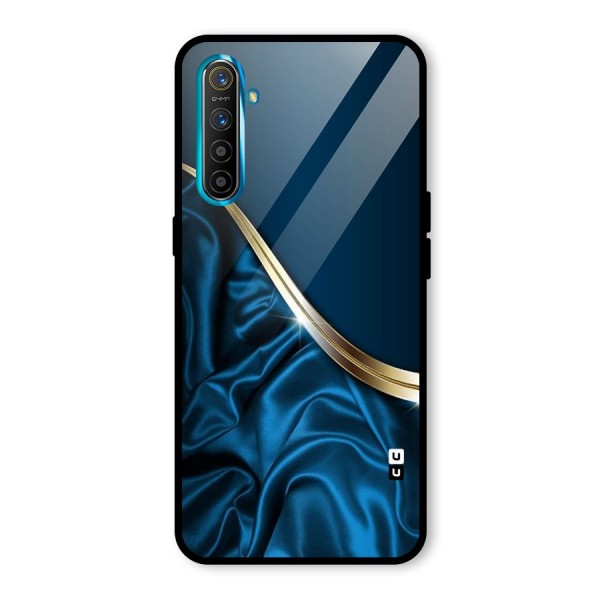 Blue Smooth Flow Glass Back Case for Realme X2