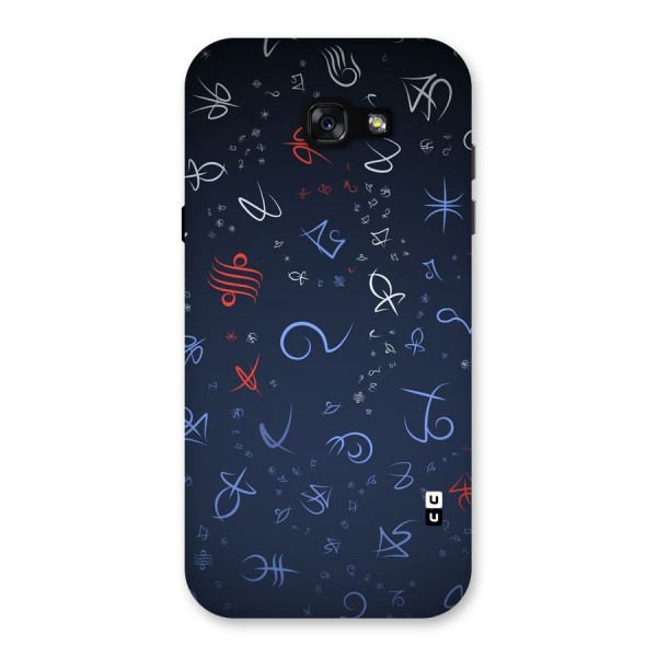 Blue Symbols Back Case for Galaxy A7 (2017)