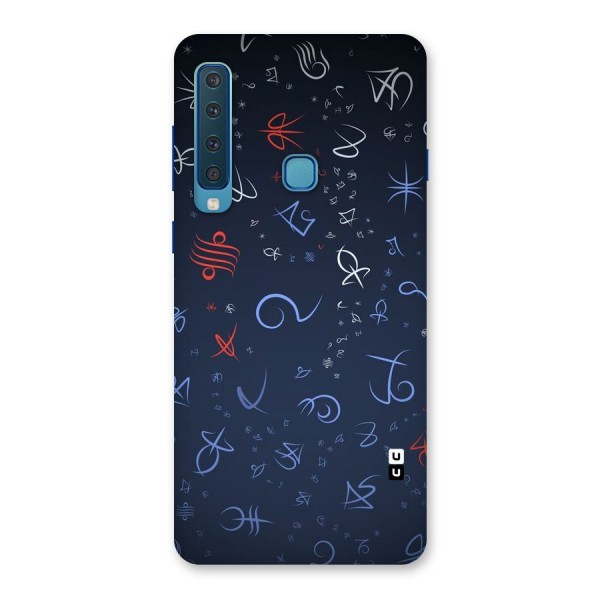 Blue Symbols Back Case for Galaxy A9 (2018)