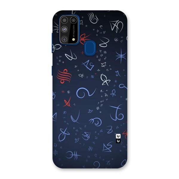 Blue Symbols Back Case for Galaxy F41