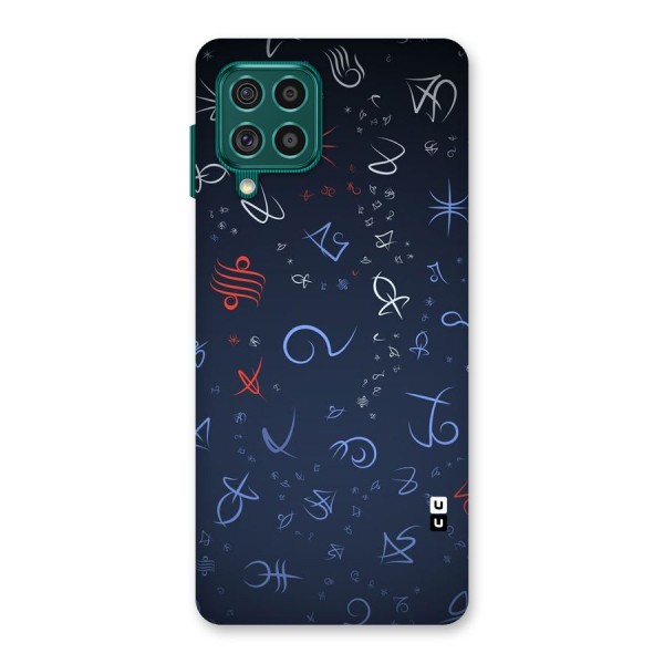 Blue Symbols Back Case for Galaxy F62