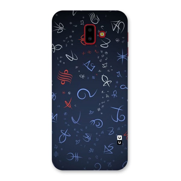 Blue Symbols Back Case for Galaxy J6 Plus