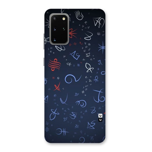 Blue Symbols Back Case for Galaxy S20 Plus