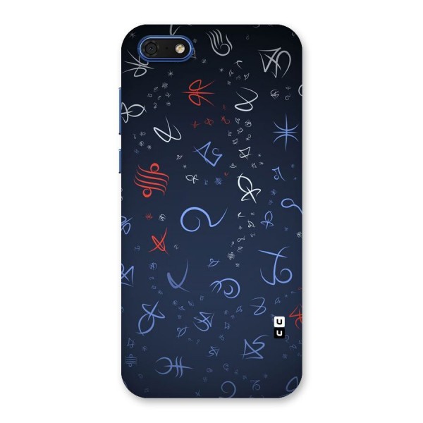 Blue Symbols Back Case for Honor 7s