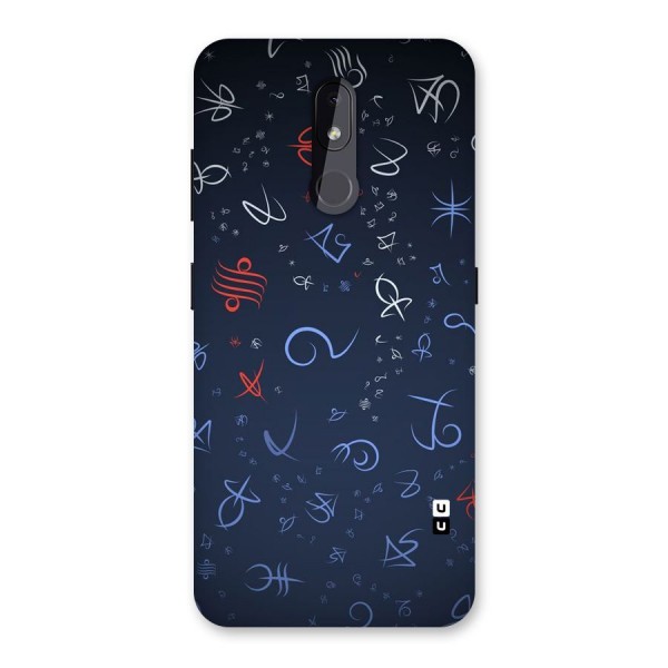 Blue Symbols Back Case for Nokia 3.2