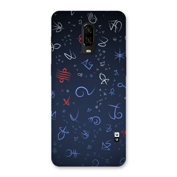 Blue Symbols Back Case for OnePlus 6T