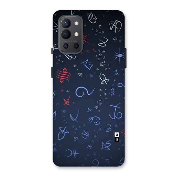 Blue Symbols Back Case for OnePlus 9R