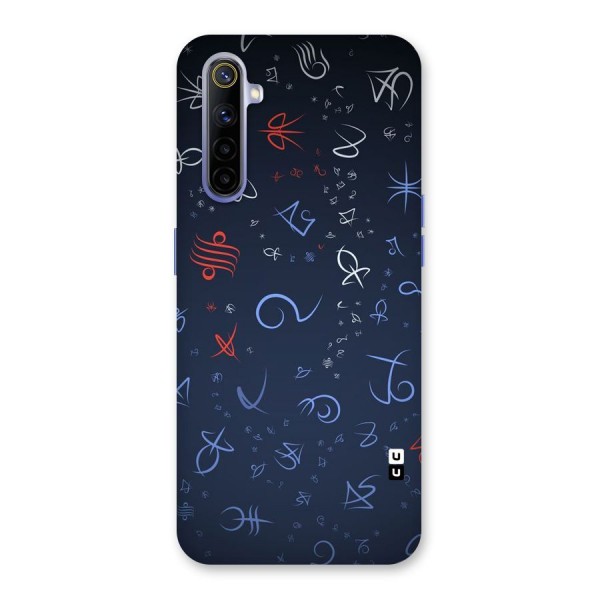 Blue Symbols Back Case for Realme 6