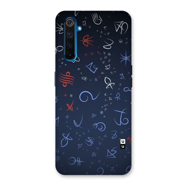 Blue Symbols Back Case for Realme 6 Pro