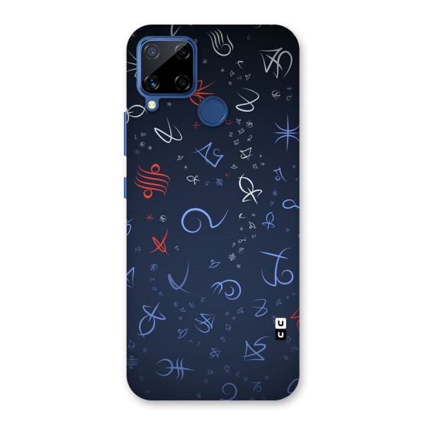 Blue Symbols Back Case for Realme C12