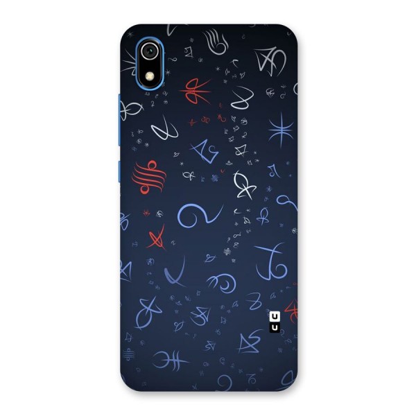 Blue Symbols Back Case for Redmi 7A