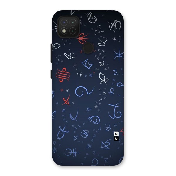 Blue Symbols Back Case for Redmi 9C