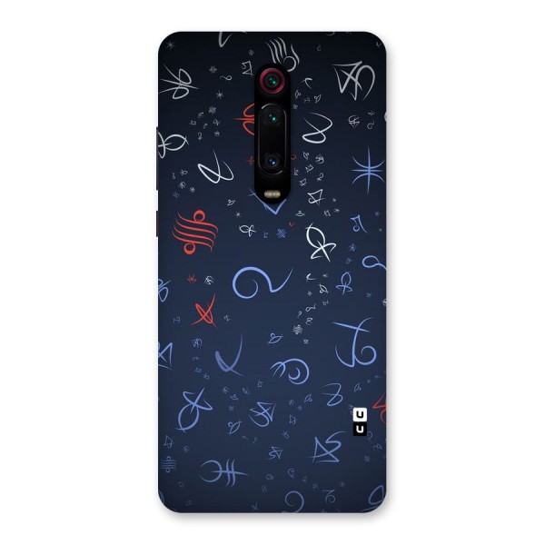 Blue Symbols Back Case for Redmi K20 Pro