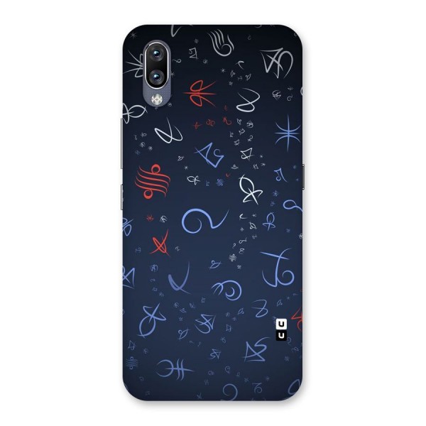 Blue Symbols Back Case for Vivo NEX