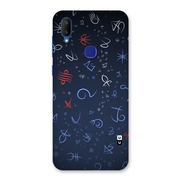 Blue Symbols Back Case for Vivo V11