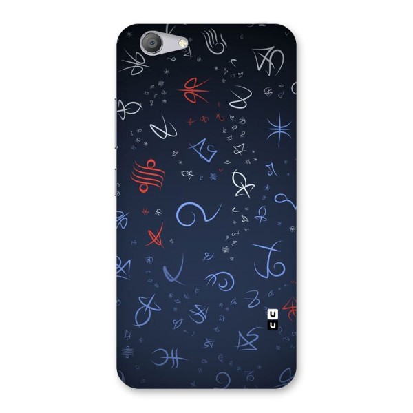 Blue Symbols Back Case for Vivo Y53