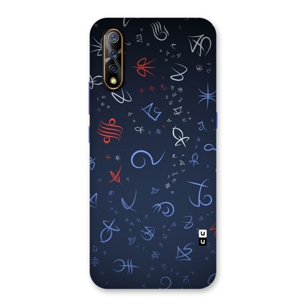 Blue Symbols Back Case for Vivo Z1x