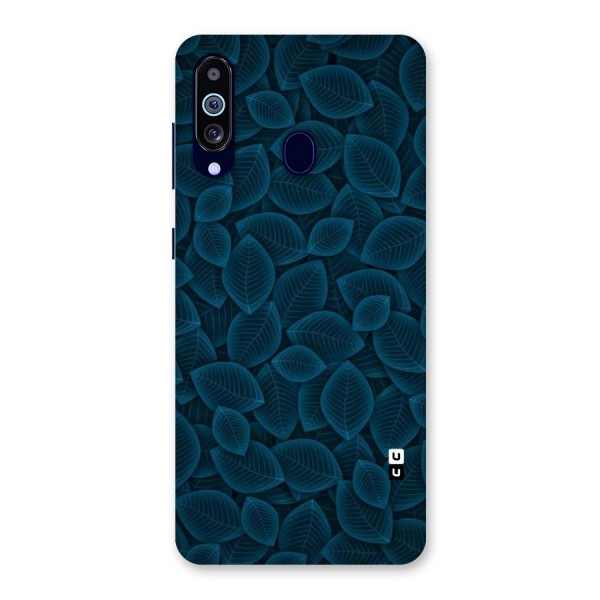 Blue Thin Leaves Back Case for Galaxy A60