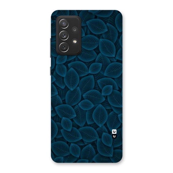 Blue Thin Leaves Back Case for Galaxy A72