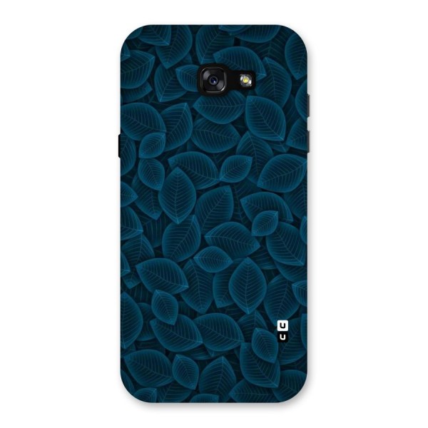 Blue Thin Leaves Back Case for Galaxy A7 (2017)