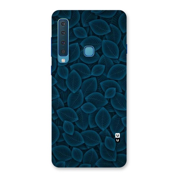 Blue Thin Leaves Back Case for Galaxy A9 (2018)