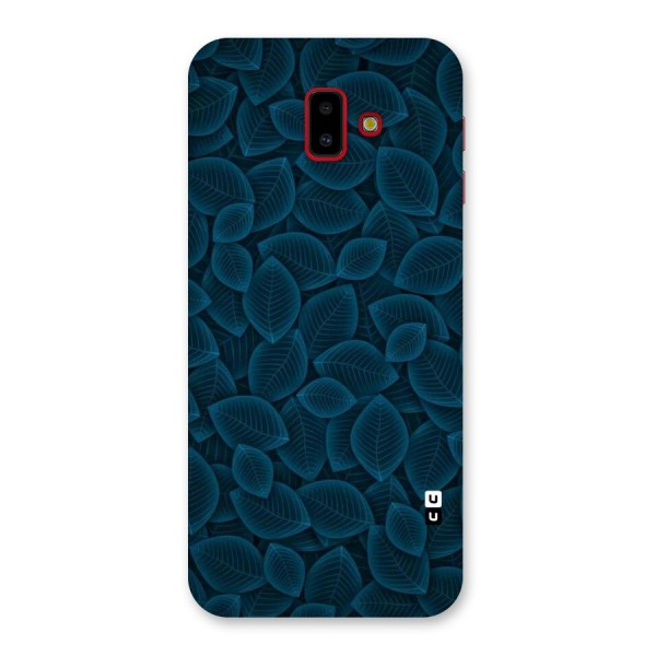 Blue Thin Leaves Back Case for Galaxy J6 Plus