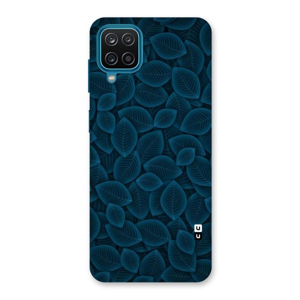 Blue Thin Leaves Back Case for Galaxy M12