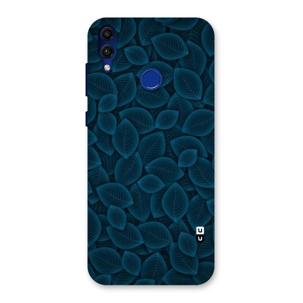 Blue Thin Leaves Back Case for Honor 8C