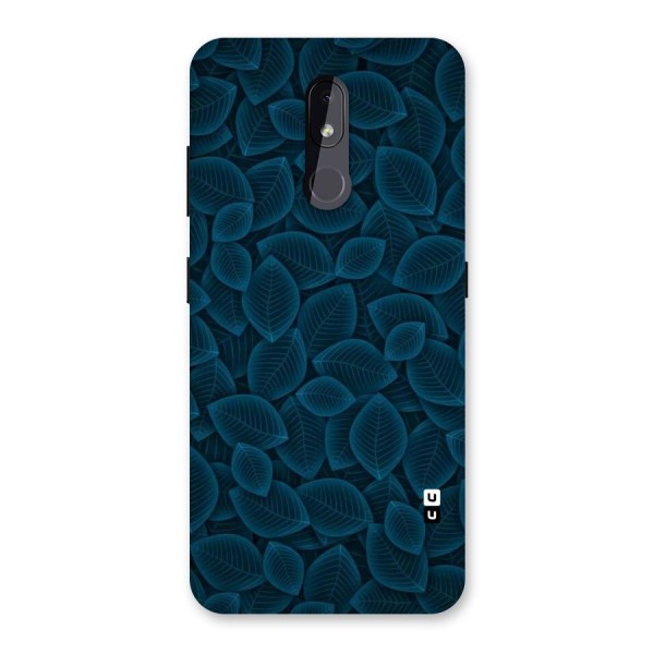 Blue Thin Leaves Back Case for Nokia 3.2