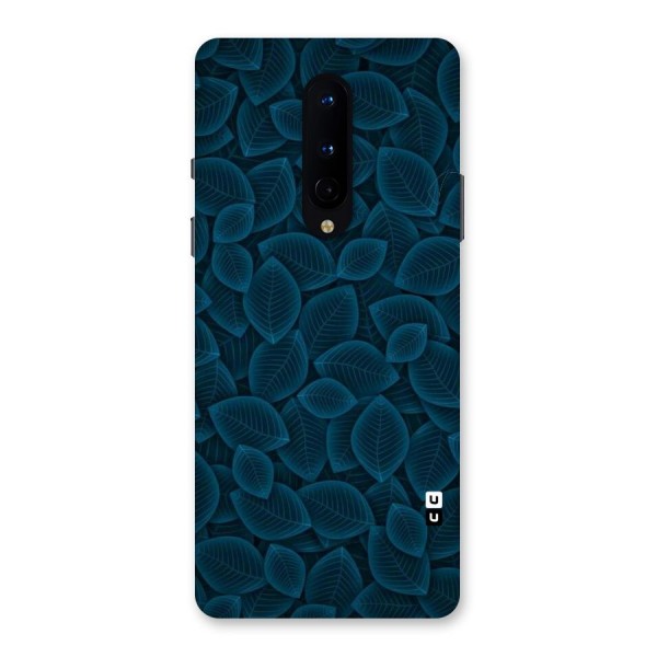 Blue Thin Leaves Back Case for OnePlus 8