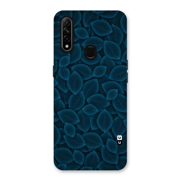 Blue Thin Leaves Back Case for Oppo A31