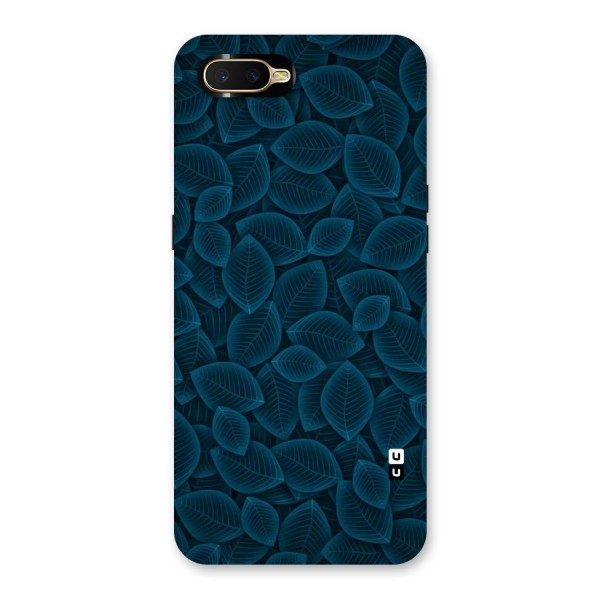 Blue Thin Leaves Back Case for Oppo K1