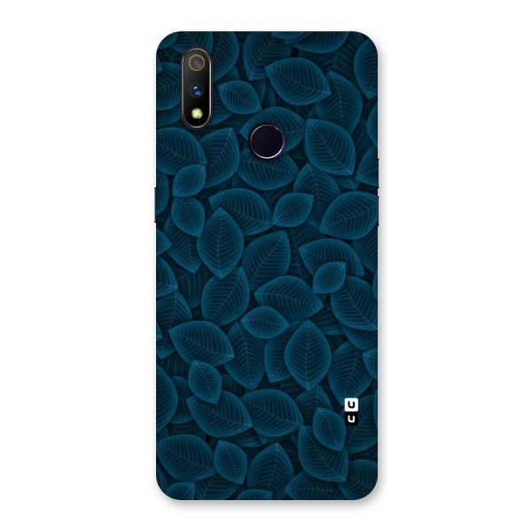 Blue Thin Leaves Back Case for Realme 3 Pro